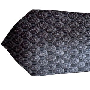 Vintage purple black silk tie